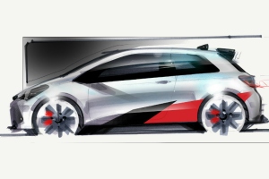 Toyota опубликовала дизайн-скетч «заряженного» Yaris