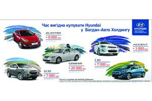 Успей приобрести Hyundai в автоцентрах сети «Богдан-Авто Холдинг» со скидкой до 20 000 грн